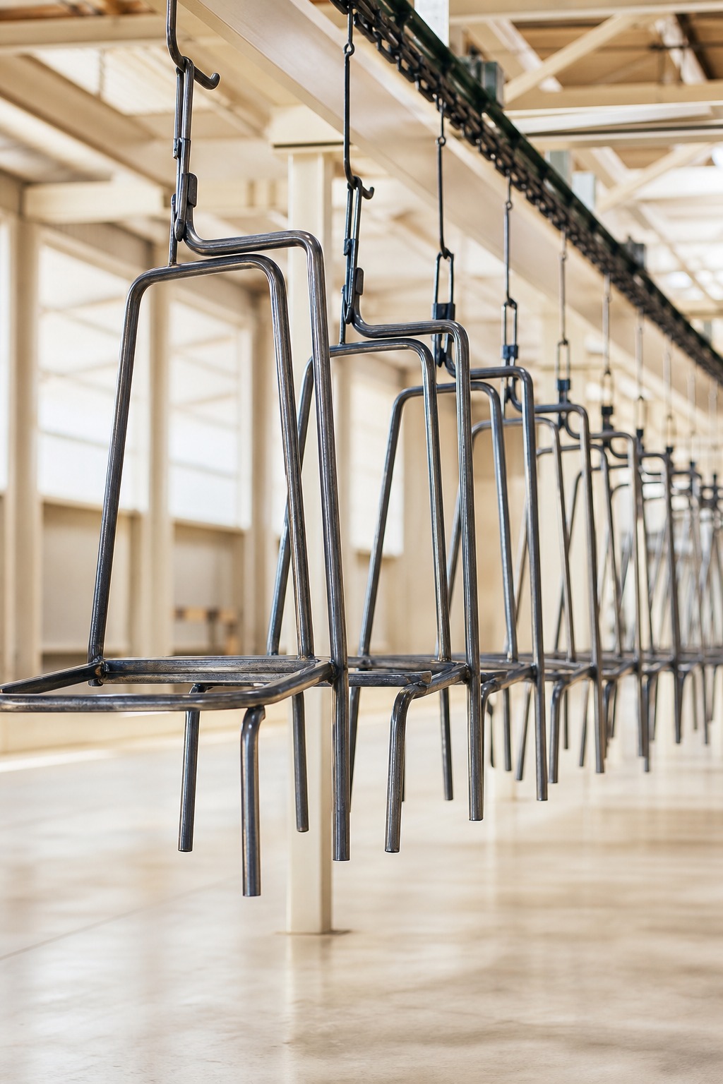 OEM chair frames before coating